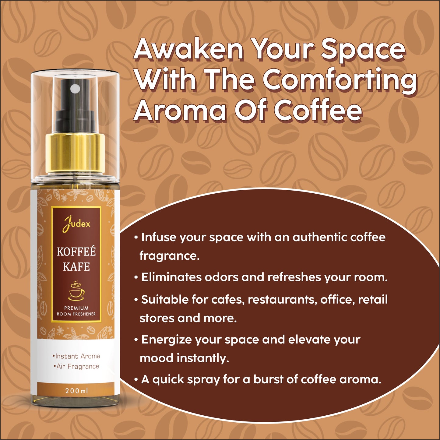 Koffee Kafe Air Freshener Room Spray 200ml