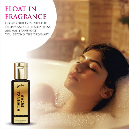 Eternal Rose Bath Oil | Aromatherapy Essential Oil for Relaxation & Stress Relief | Water Soluble Bathing for Calm Mind | Women & Men 50 ml
