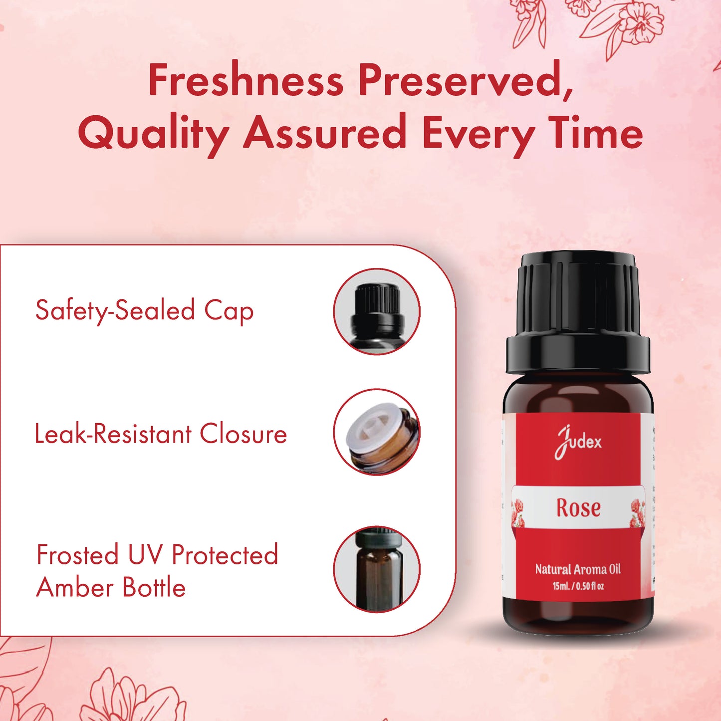 Rose Aroma Diffuser Oil 15ml