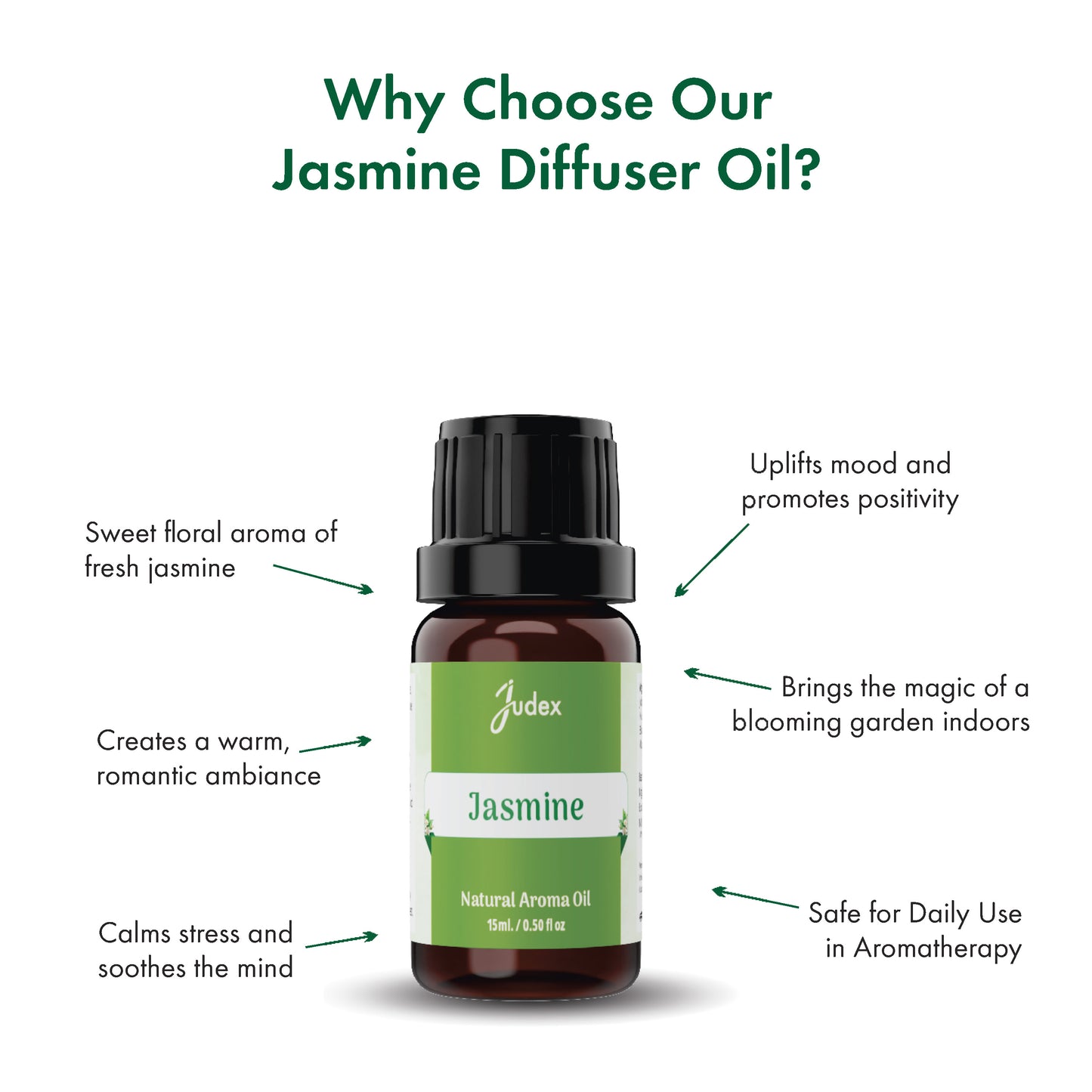 Jasmine Aroma Diffuser Oil 15ml