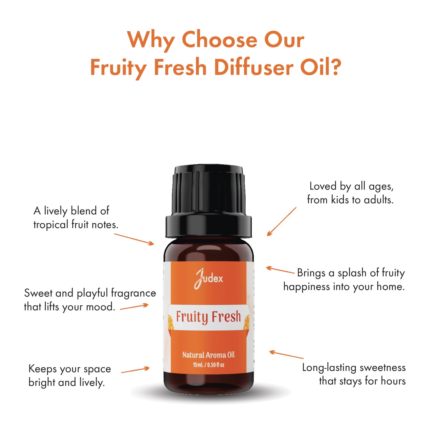 Fruity Fresh Aroma Diffuser Oil 15ml