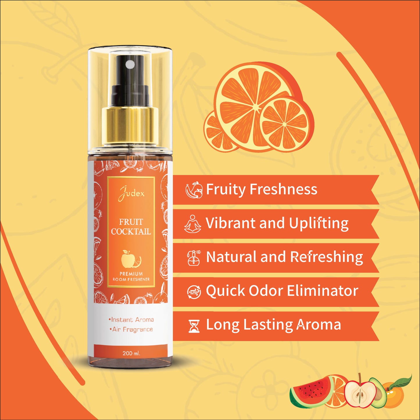 Fruit Cocktail (Fruity) Air Freshener Spray 200ml