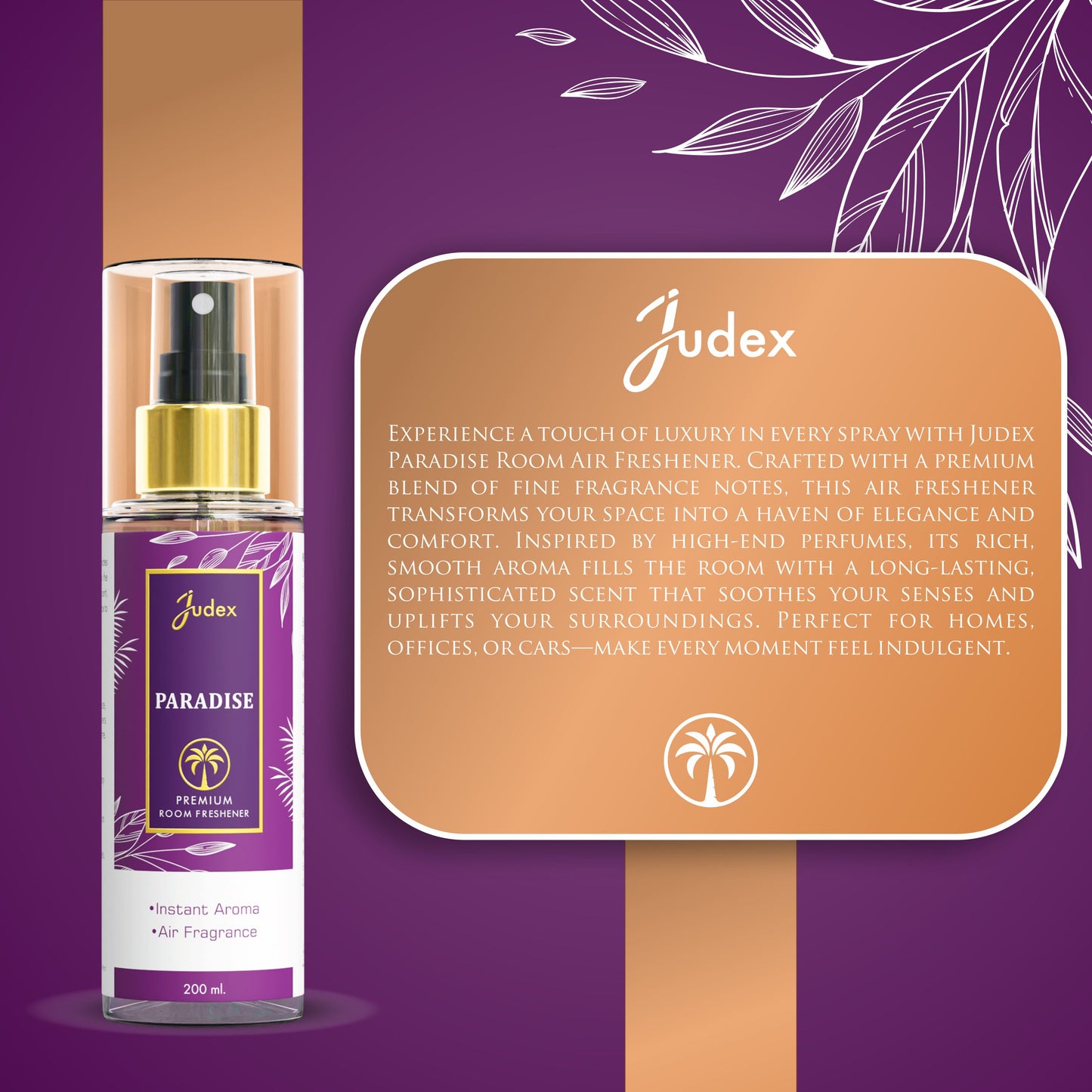 Paradise Air Freshener Perfume Spray | Scent-Inspired Velvet Breeze