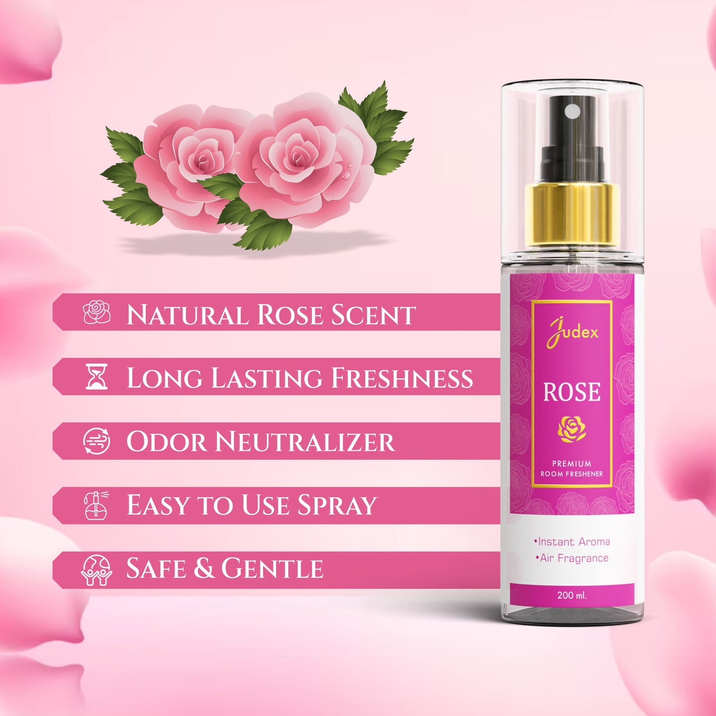 Rose Air Freshener Room Spray 200ml