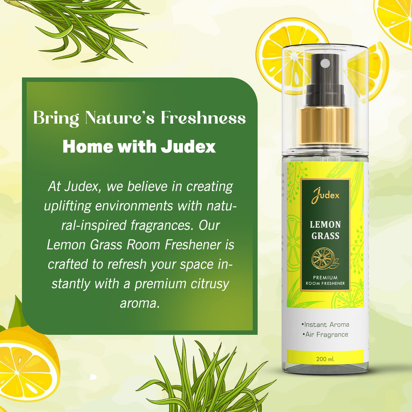 Lemon Grass Air Freshener Room Spray