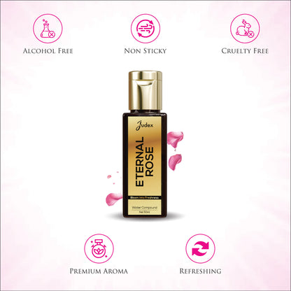 Eternal Rose Bath Oil | Aromatherapy Essential Oil for Relaxation & Stress Relief | Water Soluble Bathing for Calm Mind | Women & Men 50 ml