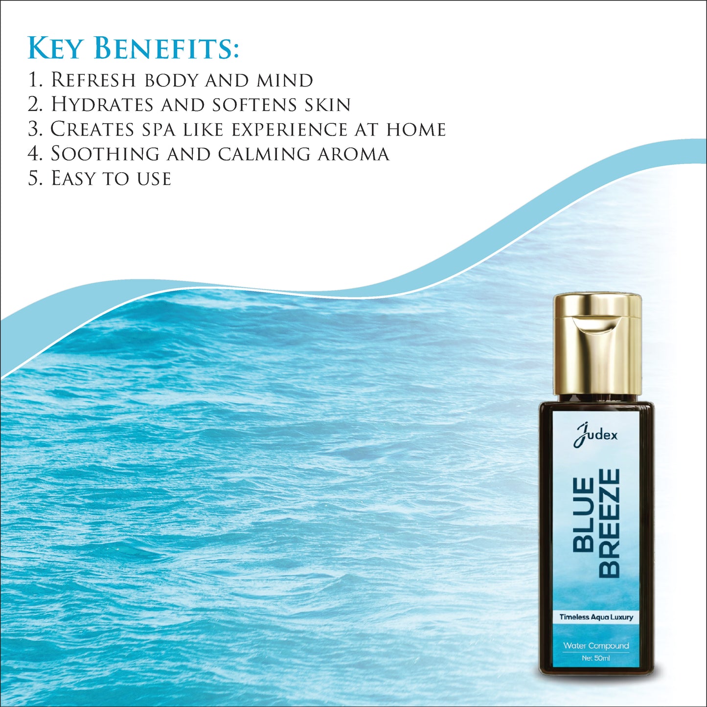 Bath Oil (Pack of 3) | Eternal Rose, Blue Breeze & Smoky Wood, 50 ml each (Pack of 3) |Aromatherapy Essential Oil for Relaxation & Stress Relief