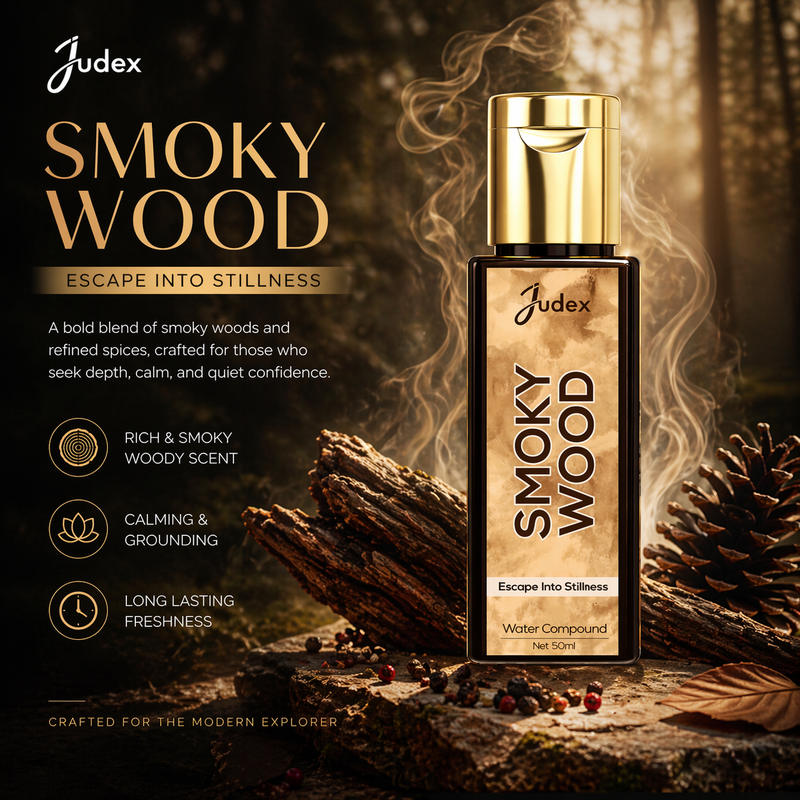 Smooky Wood Bath Oil | Water Soluble Bathing for Calm Mind | Women & Men 50 ml