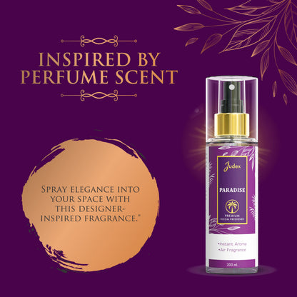 Paradise Scent-Inspired Velvet Breeze Air Freshener Perfume Spray (200ml)